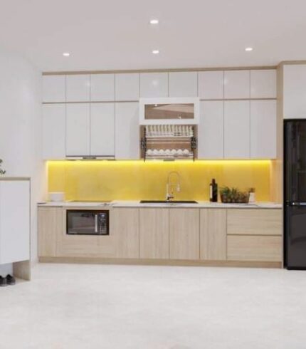 Tủ bếp gỗ công nghiệp an cường TBG-013